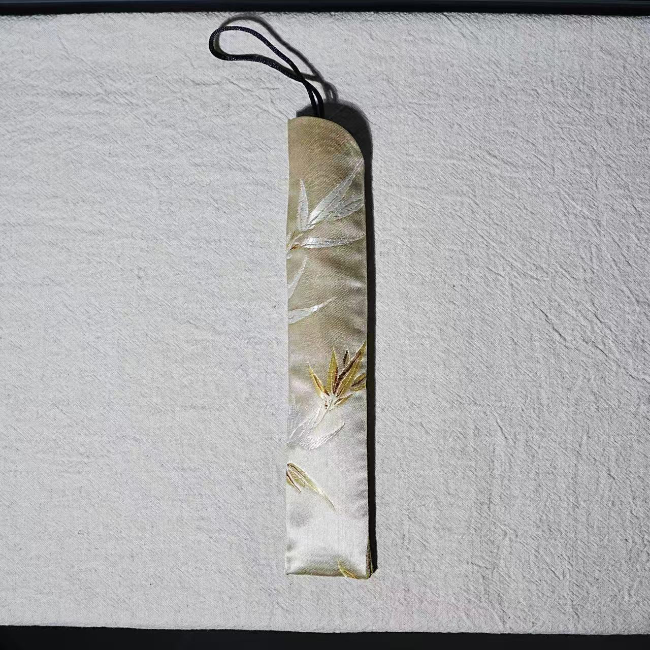 Chinese Ink and Wash Painting Bamboo Folding Fan
